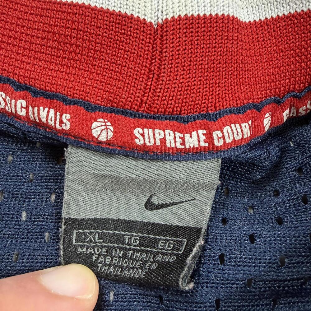 Nike Y2K Supreme Court Classic Rivals Basketball Jersey Sleeveless Mesh Navy XL - Picture 4 of 10